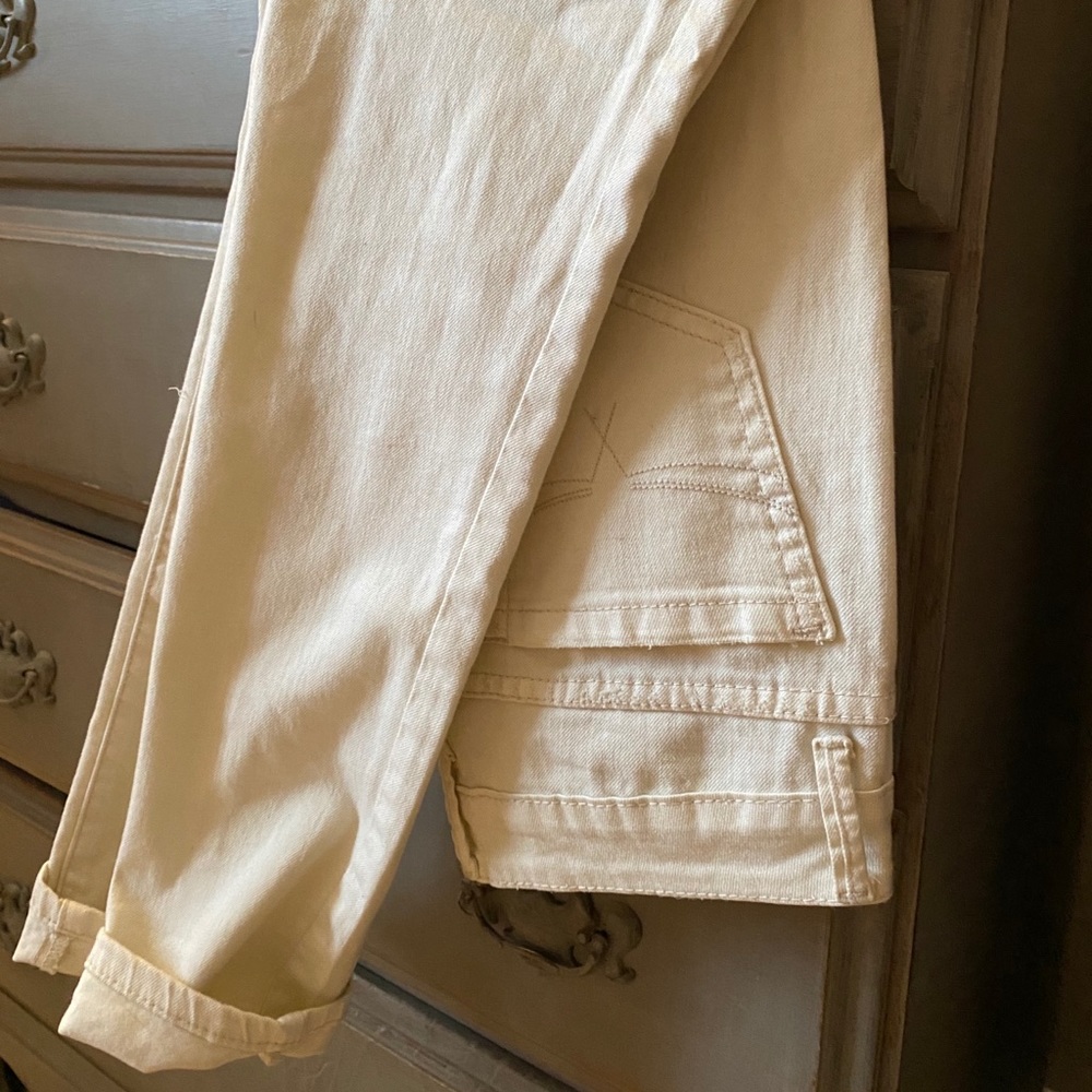 Velvet heart off-white jeans